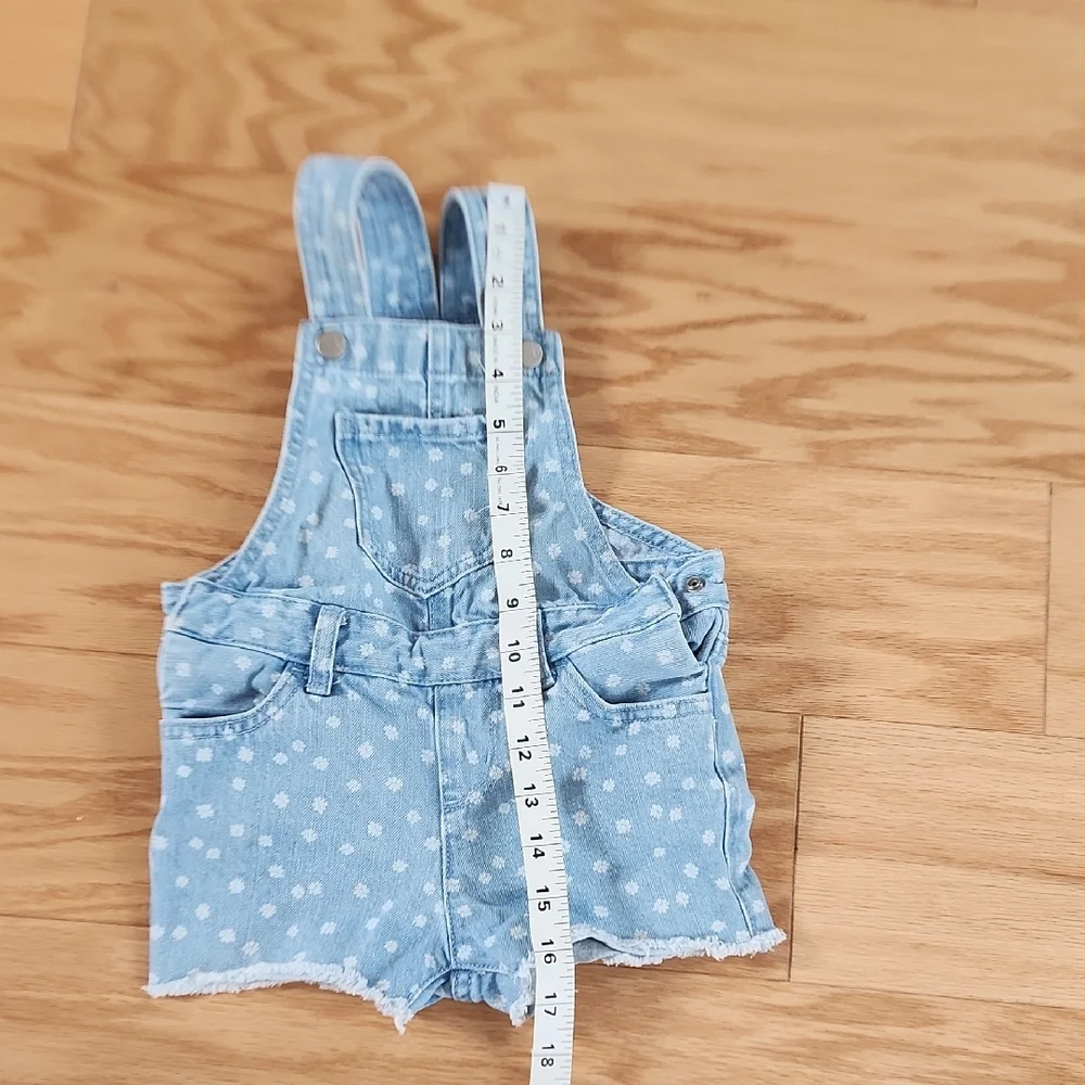 The Children's Place Toddler Girls Denim Shortalls 2T
